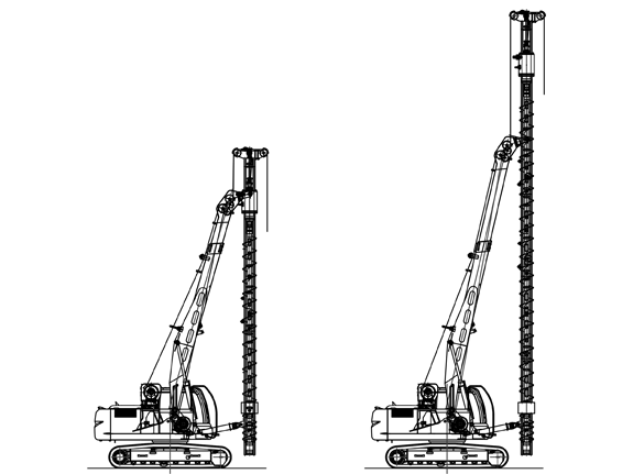 リーダ懸垂式小型杭打機　DAK-200